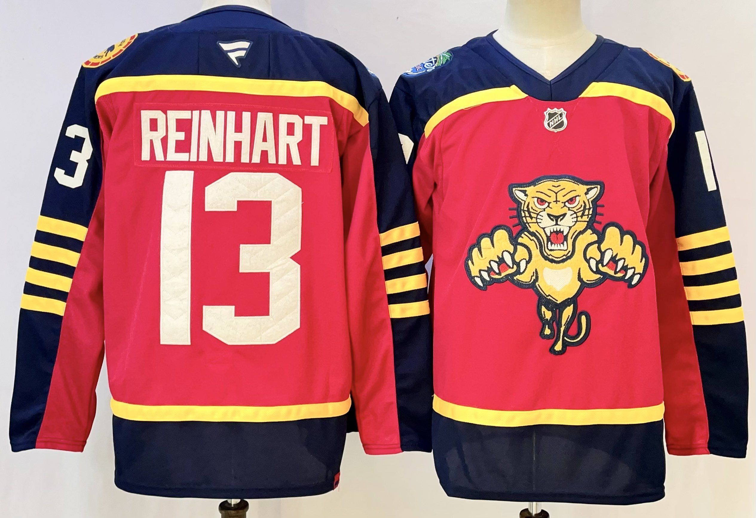 Men Florida Panthers #13 Reinhart Red 2026 Adidias NHL Jersey style 001